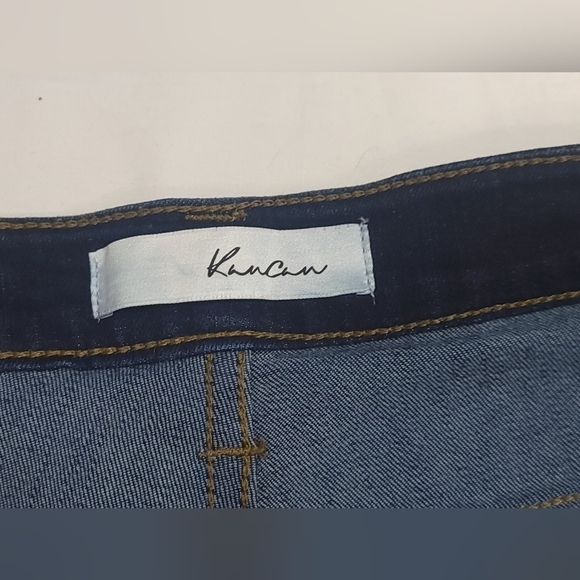 KanCan Estilo High Rise Button Fly Skinny Light Distressing Denim Jean Size 3XL - Picture 3 of 12